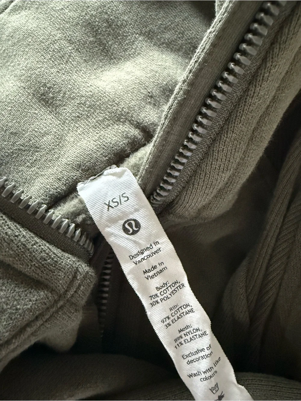Green Lululemon Half-Zip Scuba